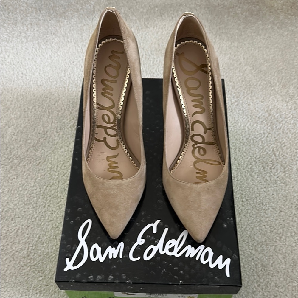 Sam Edelman Tan Suede Stiletto Heels